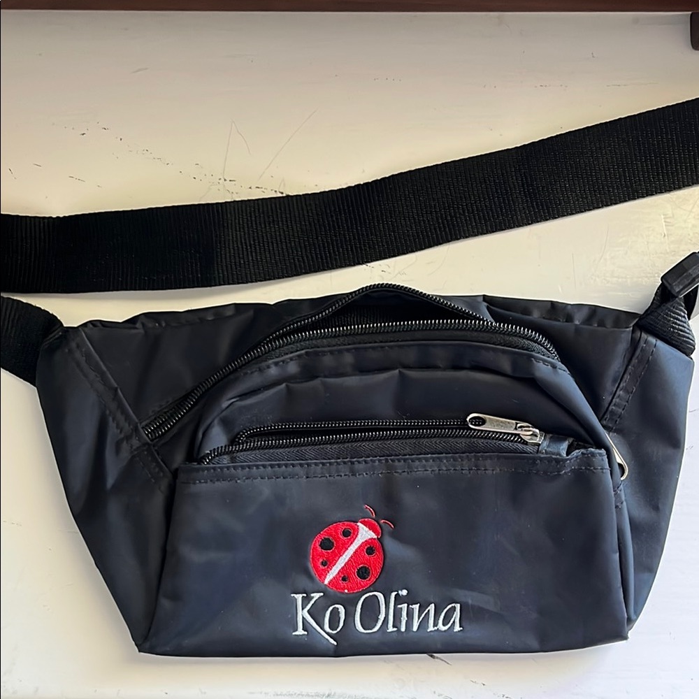 Ladybug Ko Olina Black Fanny Pack